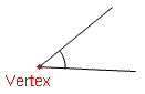 Vertex of an angle.