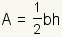 A= (el 1/2) BH