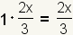 1*(x/3)=x/3