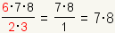 6*7*8/(2*3)=7*8/1=7*8