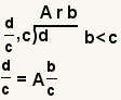 21/5, 21=4*5+1, 21/5=4+(1/5)