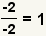 (-3)/(-2)=1