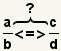 (a/b)=?(c/d)