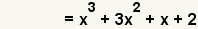 (f+g) (x)=x^3+3x^2+x+2