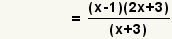 (f/g) (x)= ((x-1) (2x-3))/((x+3))