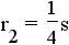 r2 = (1/2)*s*sin(30 deg) = (1/2)*s*sin(1/6 pi rad.) = s/4