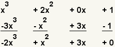 (x^3+1+2x^2)+(-1-3x^3+3x-x^2)=-2x^3+x^2+3x+0