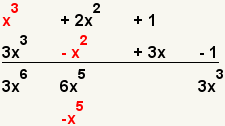 (x^3+2x^2+1)*(x^3+2x^2=1)