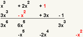 (x^3+2x^2+1)*(x^3+2x^2=1)