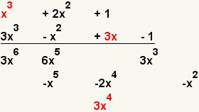 (x^3+2x^2+1)*(x^3+2x^2=1)