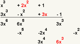 (x^3+2x^2+1)*(x^3+2x^2=1)