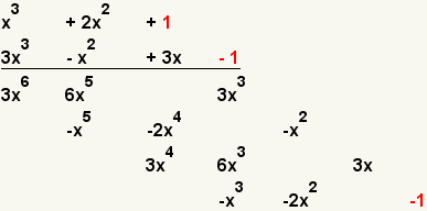 (x^3+2x^2+1)* (x^3+2x^2=1)