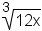 3 radical(12x)