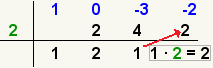 (x^3-3x-2)/(x-2)