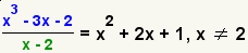 (x^3-3x-2)/(x-2)