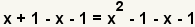 x+1-x-1=x^2-1-x-1