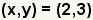 (x, y)= (2.3)