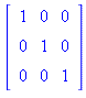 3 x 3 identity matrix