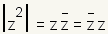 El valor absoluto de z^2 iguala el z*conjugate de la conjugación del igual de z del z*z