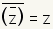 The conjugate of the conjugate of z equals z