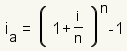 i_a=(1+i/n)^n-1