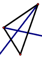 Escoja uno de los ángulos restantes del triángulo y construya su bisectriz.