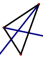 Pick one of the remaining angles of the triangle and construct its bisector.