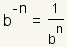 b<SUP>-n</SUP> = 1 (b<SUP>n</SUP>)