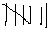Seven hash marks. Each has mark is a vertical line segment.