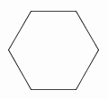 A regular hexagon