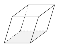 A parallelepiped. All size sides are parallelograms.