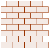 Tessellation of rectangles in the subway form.