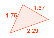 Various triangles, all of which have unequal sides.
