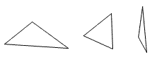 Ejemplos de triángulos