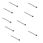 Representaciones múltiples del mismo vector. Este vector se puede dibujar dondequiera en el gráfico.